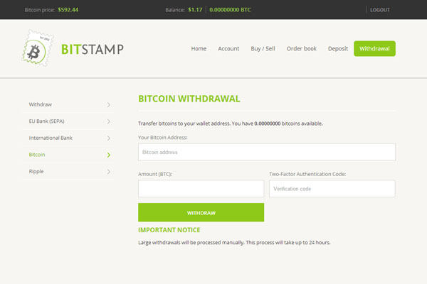 Bitcoin Withdrawals? : Bitstamp