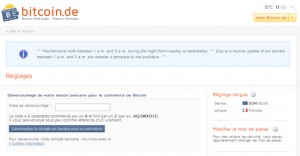 Authentification Bitcoin.de