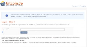 Inscription Bitcoin.de