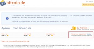 Paiement Bitcoin.de