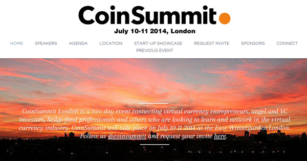 CoinSummit : conférence Bitcoin à Londres