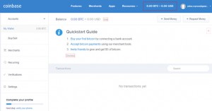 Portefeuille Coinbase