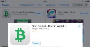 Application Bitcoin chez Apple