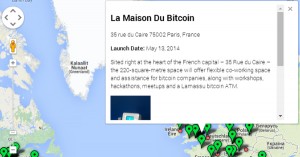 Carte du monde des distributeurs de Bitcoins