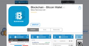 Blockchain : portefeuille Bitcoin sur iPhone