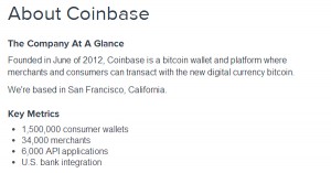 Coinbase : 1.5 millions de portefeuilles Bitcoins