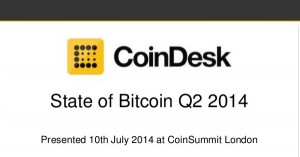 Coindesk : Etude Bitcoin Q2 / 2014