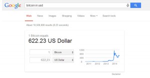 Google Search intègre le prix du Bitcoin