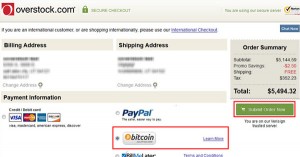 Overstock : paiement en bitcoin partout dans le monde