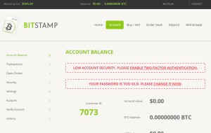 Bitstamp : Connexion au compte