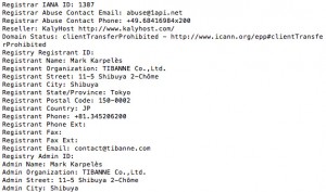 WHOIS : Mark Karpelès et Forever.net