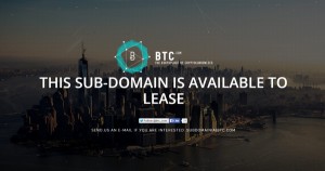Les sous-domaines BTC.com en vente