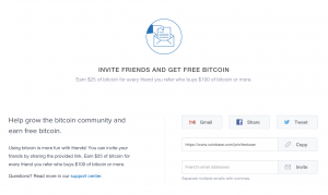 Parrainage Coinbase