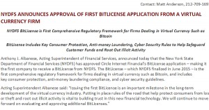 Circle obtient une BitLicense