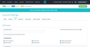API CEX.IO