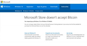 Microsoft n'accepte plus le Bitcoin